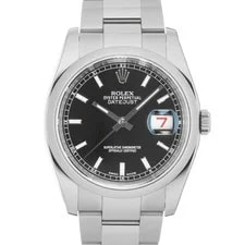 Rolex — Rolex Datejust 116200 Black Warranty 2016 Box/Paper — Watch — resale