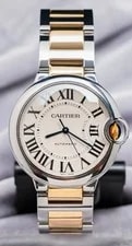 Cartier Ballon Bleu 36 Mm Yellow Gold $10K Msrp Complete Set Auto W6920047 2