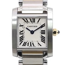 Cartier — Cartier Tank Fran?aise SM W51007Q4 Quartz Stainless Steel/yellow Gold F/S — Watch — resale