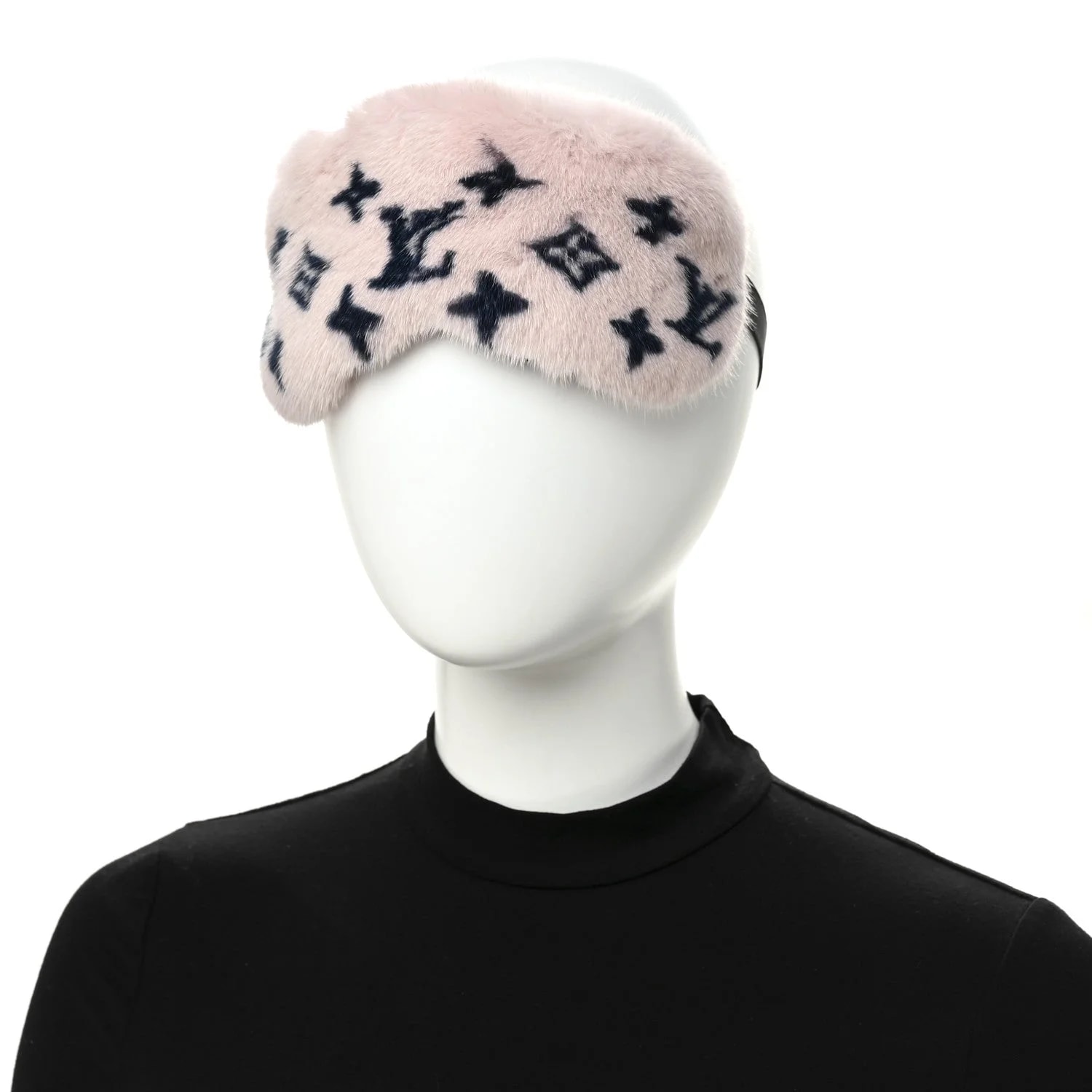 Mink Fur Sleep Mask Light 2