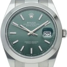 Rolex — Rolex Datejust 41 Oyster Green 126300 Stainless Steel mensW... — Watch — resale