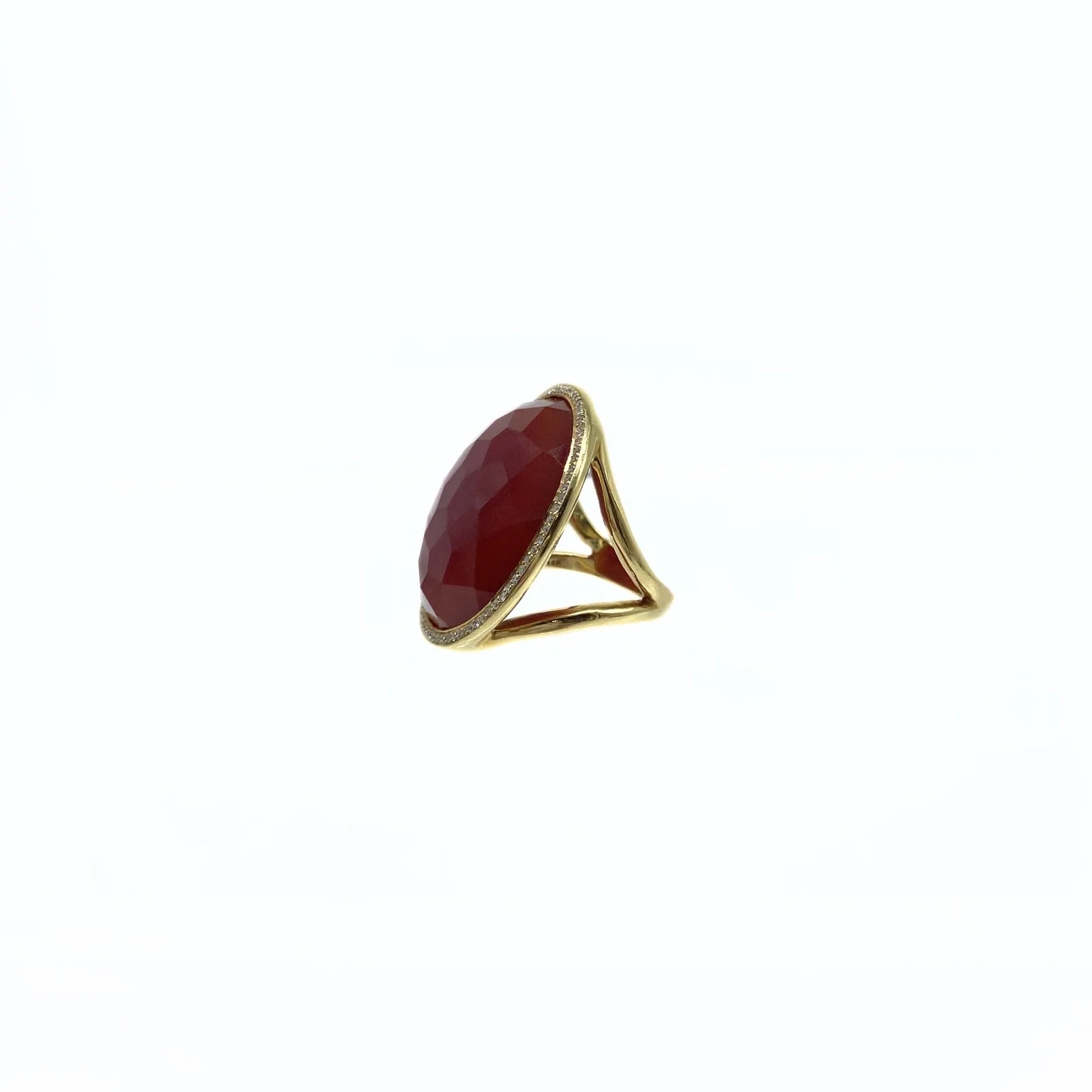 Ippolita Carnelian Medium in With Diamonds 4