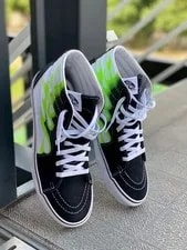 9.0US Vans Sk8-Hi Pattern /Fluorescent Vhtf LTD 2