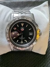 TAG Heuer 1500 Professional GMT Quartz 40mm Black Dial From JP 3