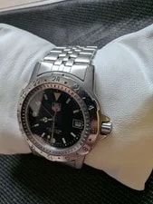 TAG Heuer 1500 Professional GMT Quartz 40mm Black Dial From JP 4