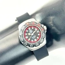 TAG Heuer Formula 1 Black Red 374.508 Quartz 3-Hand Date Black Dial Diver 4