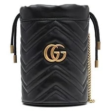 Gucci — Gucci GG Marmont Mini Bucket 575163 Dtdrt 1000 142960594 [P] — Handbag — resale
