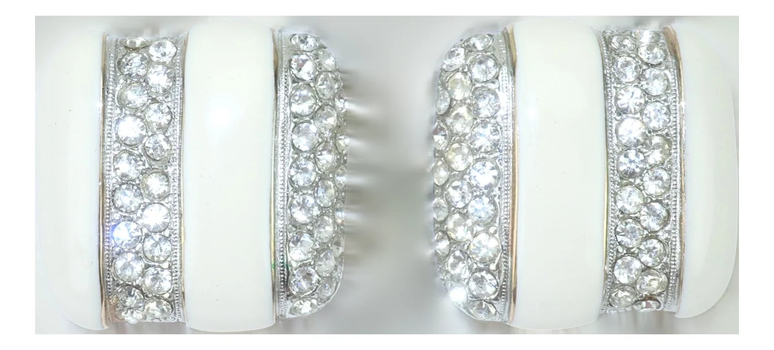 Kenneth Jay Lane — Donald Stannard Enamel & Rhinestone , 1980's — Jewelry — resale