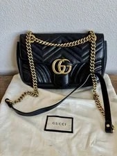 Gucci — Authentic Medium Gucci GG Marmont in and — Handbag — resale