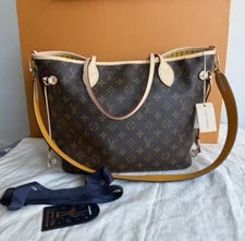 Louis Vuitton — Louis Vuitton Neverfull Bandoulière Inside Out Safran — Handbag — resale