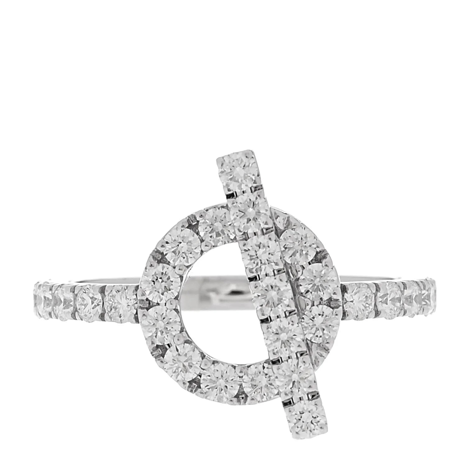 Hermès — 18K White Gold Finesse 53 6.25 — Jewelry — resale