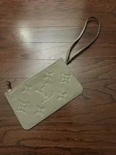 Louis Vuitton Neverfull Wristlet Turtledove New 3