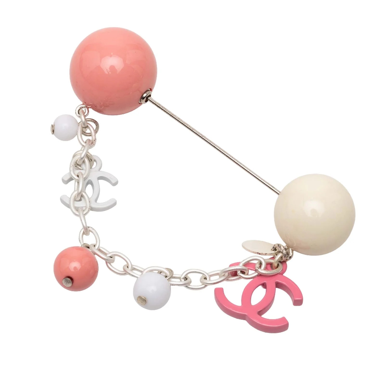 Plated Resin CC Charm Pin Brooch 2