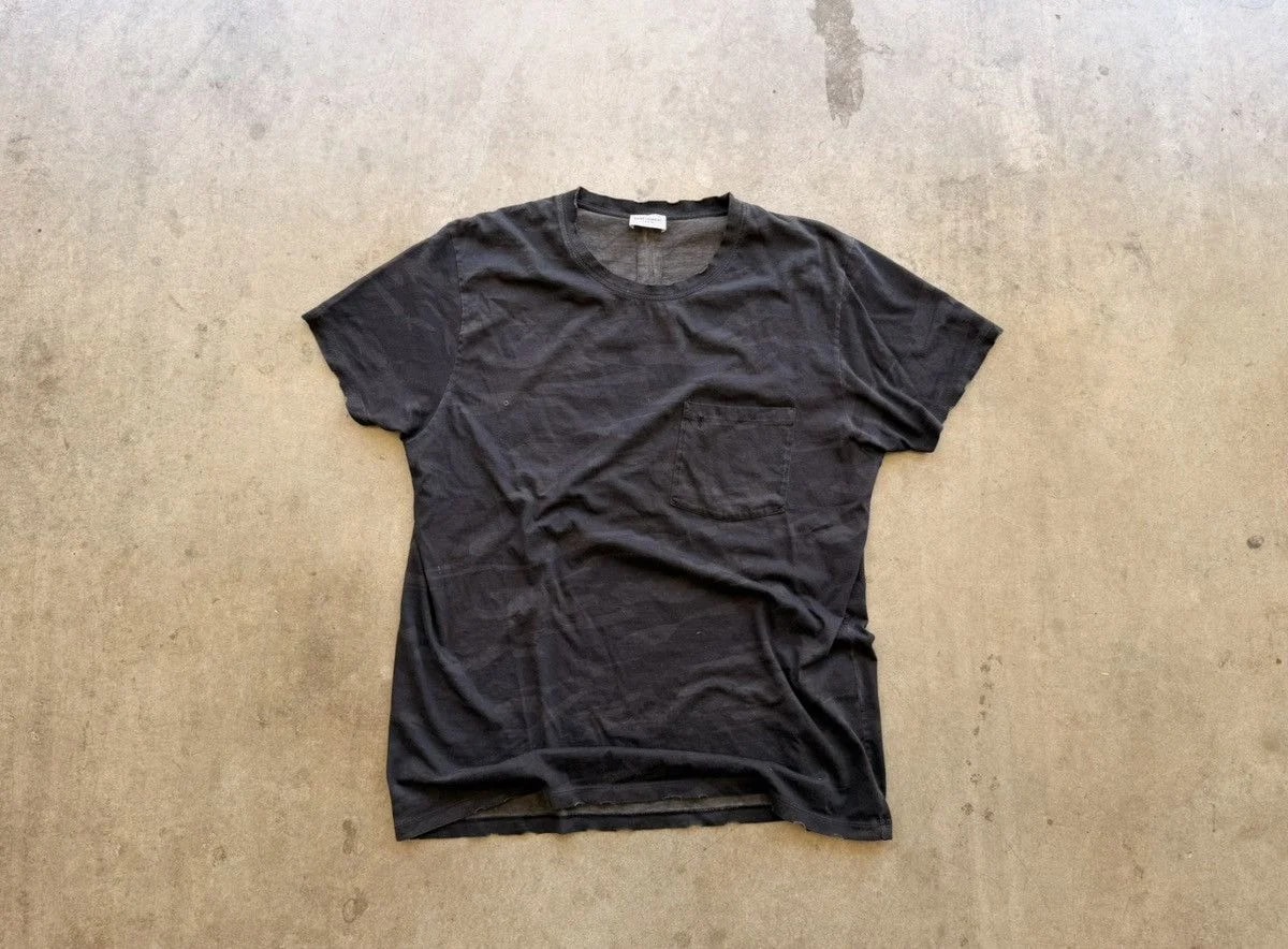 Saint Laurent Paris — Saint Laurent Paris Greyscale Camo Tee — streetwear — resale
