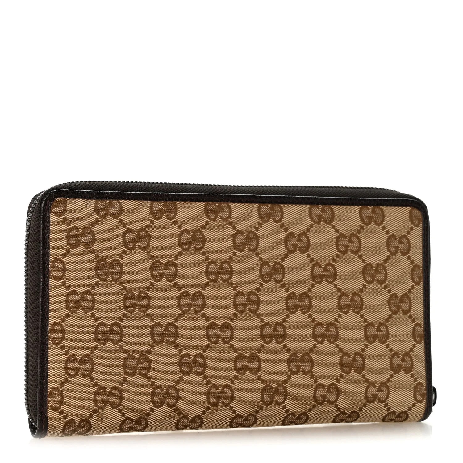 Metal Bar Zip Around Travel Wallet Dark 3