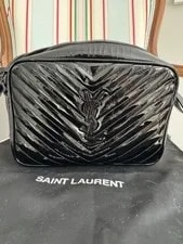 Saint Laurent Lou Chevron Quilted Crossbody Camera 2