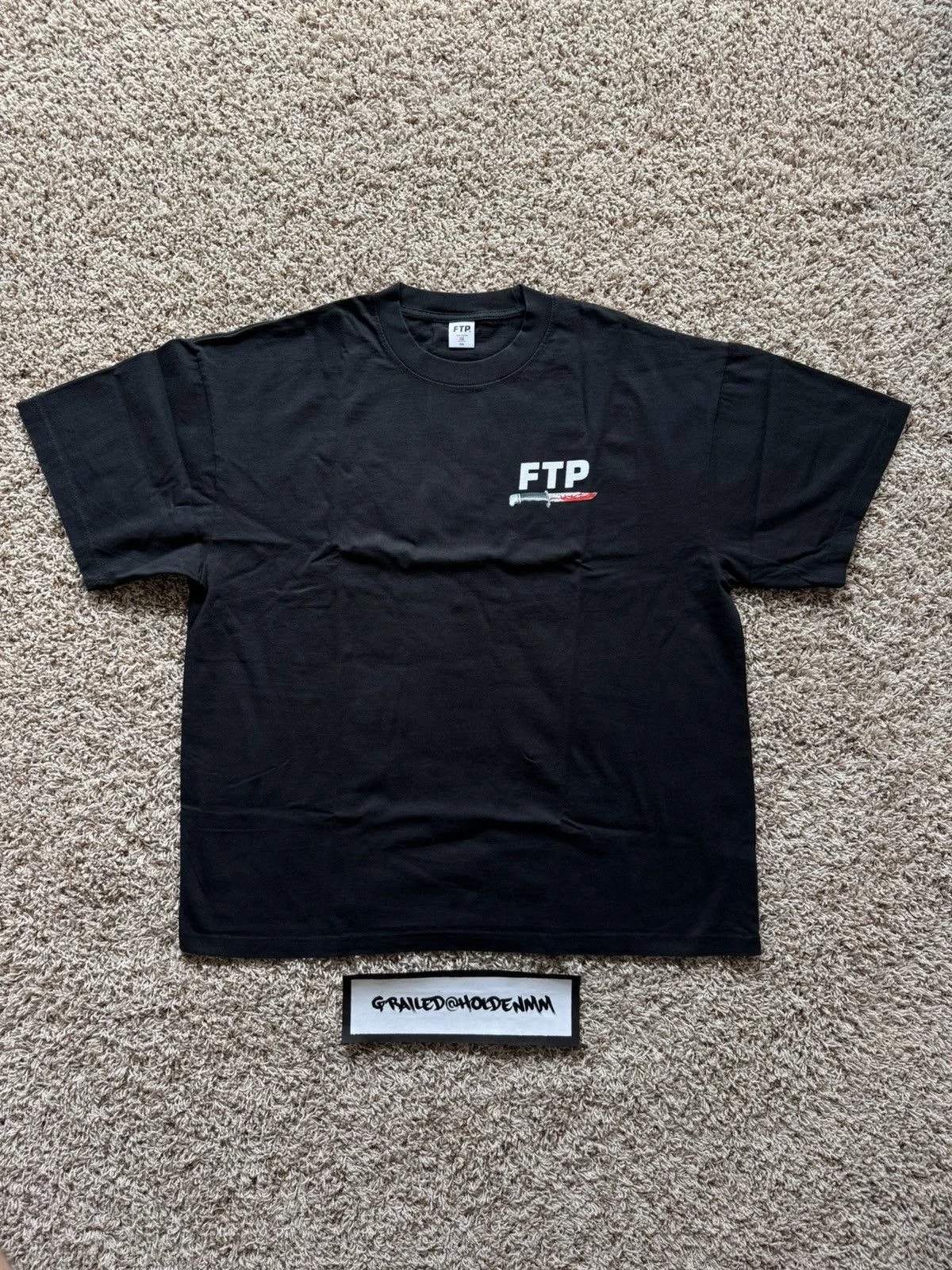 XXL FTP Ghost Face Logo Tee Black 3