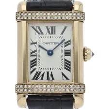 Cartier — Cartier Tank Chinoise SM WA103051 Yellow Gold 19mm Silver Dial Quartz #LPW424 — Watch — resale