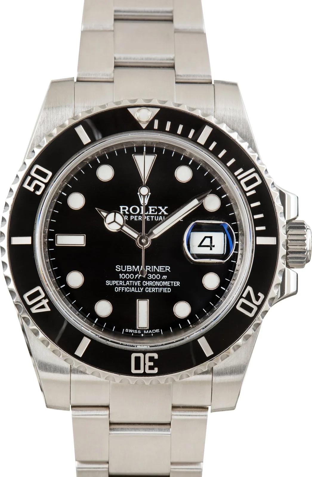 Rolex — Rolex Submariner Ref 116610LN Black Chromalight Dial — Watch — resale