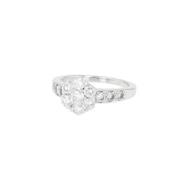 Vcarpe — Van Cleef & Arpels Fleurette in White Gold and Diamonds — Jewelry — resale