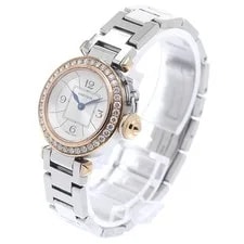 Cartier Mispacha WJ124021 K18PG Diamond Bezel Silver Dial Quartz Ladies_923305 2