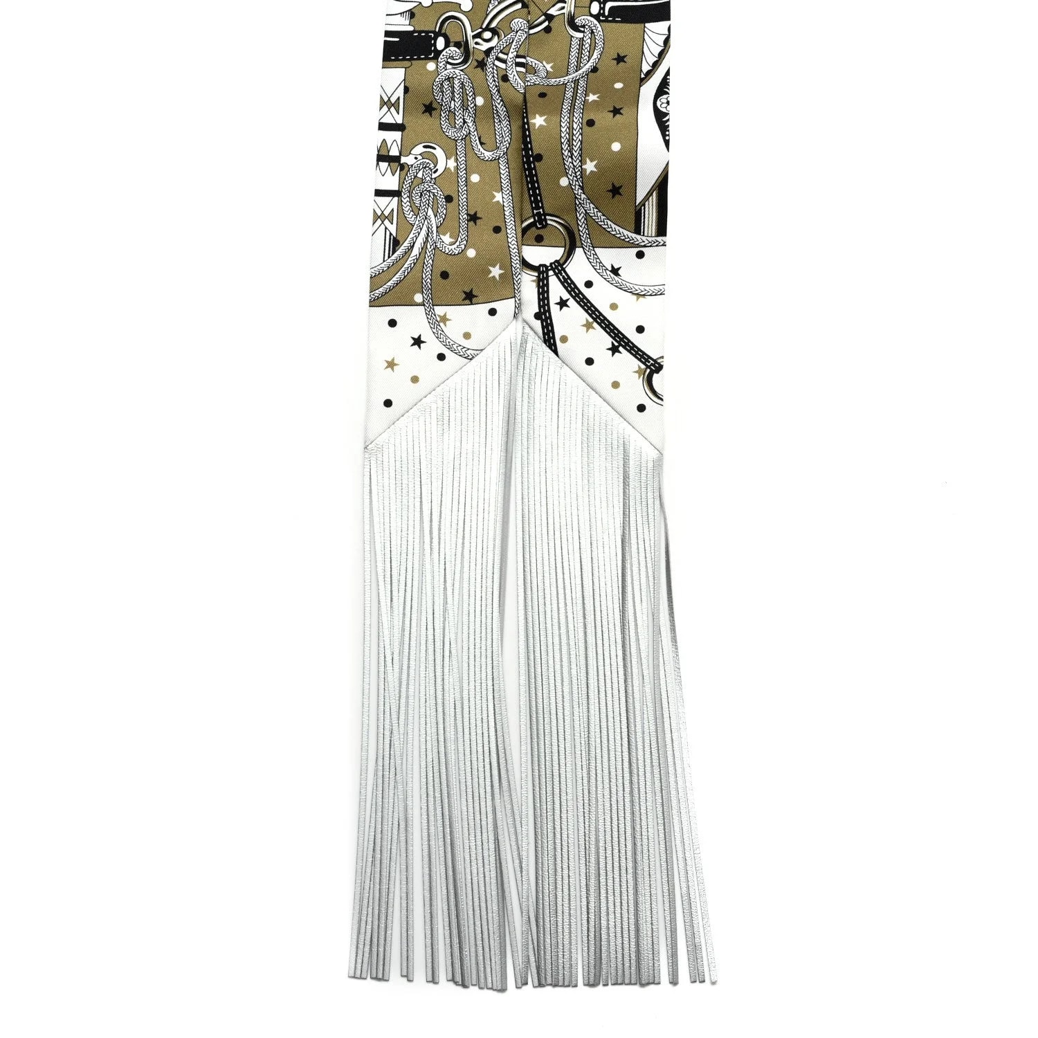 Bandana Fringes Twilly Kaki 2
