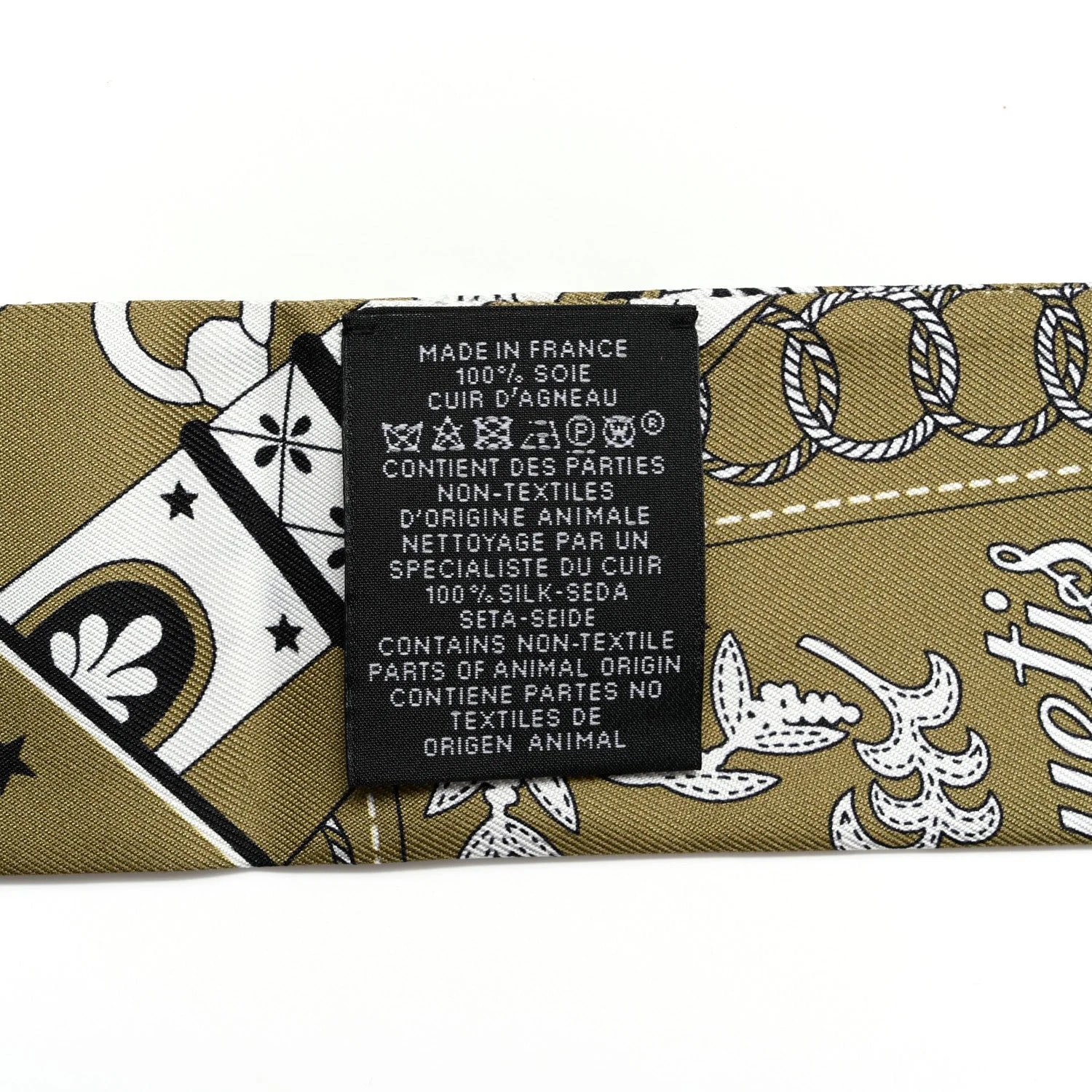 Bandana Fringes Twilly Kaki 3