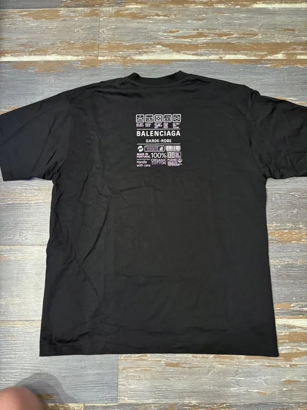Balenciaga — Balenciaga Garde Robe Care Tag Tee — streetwear — resale
