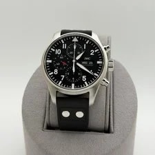 IWC Pilot Chronograph IW377709 43mm Black Dial Stainless Steel Box Papers 2