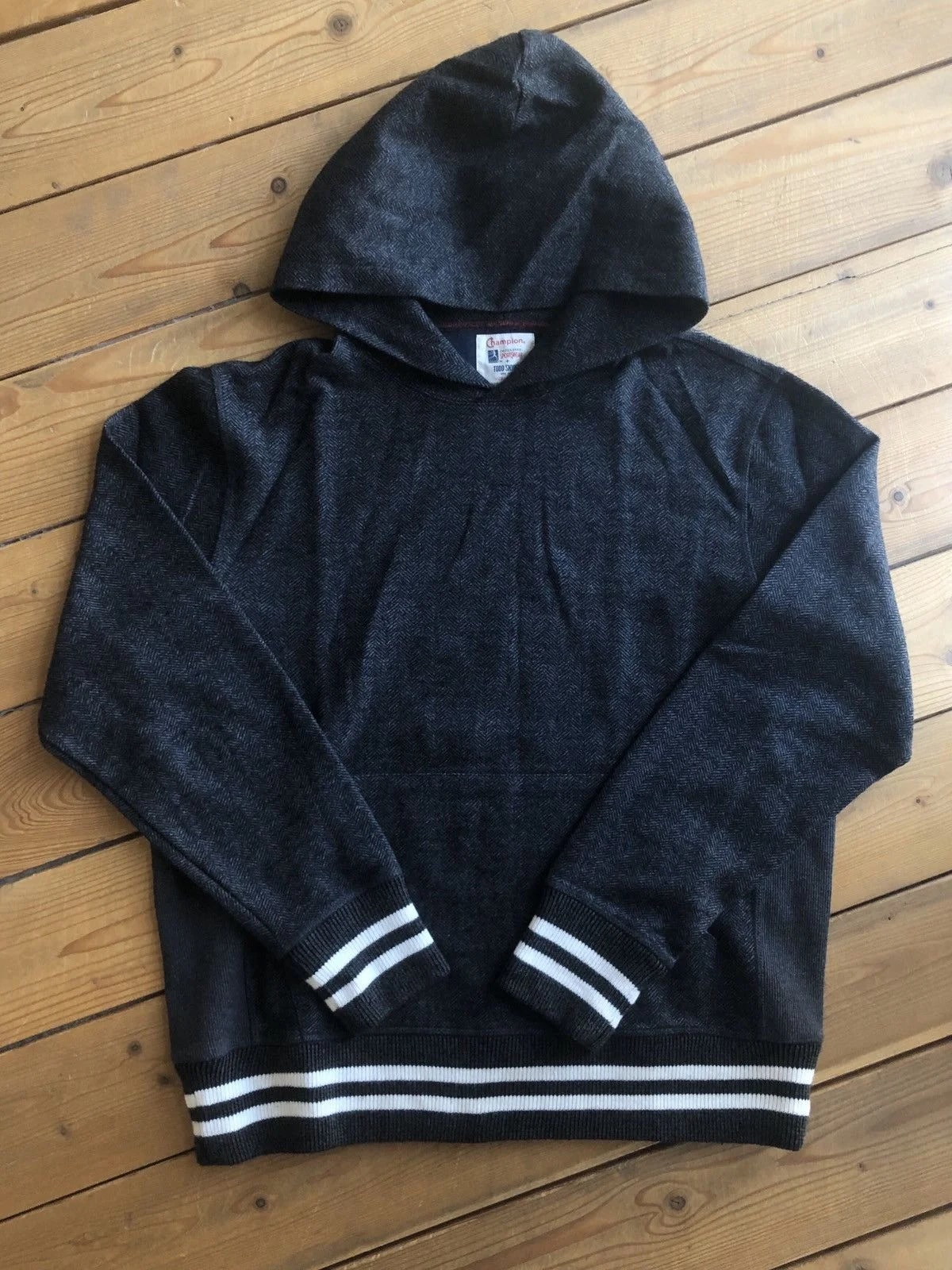 Herringbone Italian Hoodie Lined — streetwear — resale