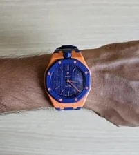 Audemars Piguet X Swatch Royal Pop Orenji Hachi SSX03L103N With Strap 4