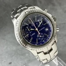 TAG Heuer Link CJ1110 Chronograph Quartz SS From Japan 3