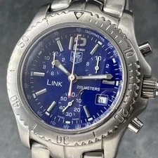 TAG Heuer Link CJ1110 Chronograph Quartz SS From Japan 4