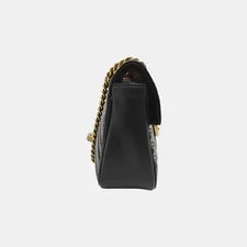 Gucci GG Marmont Double G Metal Chevron Quilted - Very Good #1OLY14S 4