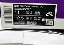 Nike SB Zoom Janoski OG+ Skate Shoes / FD6767 001 Size 11 4