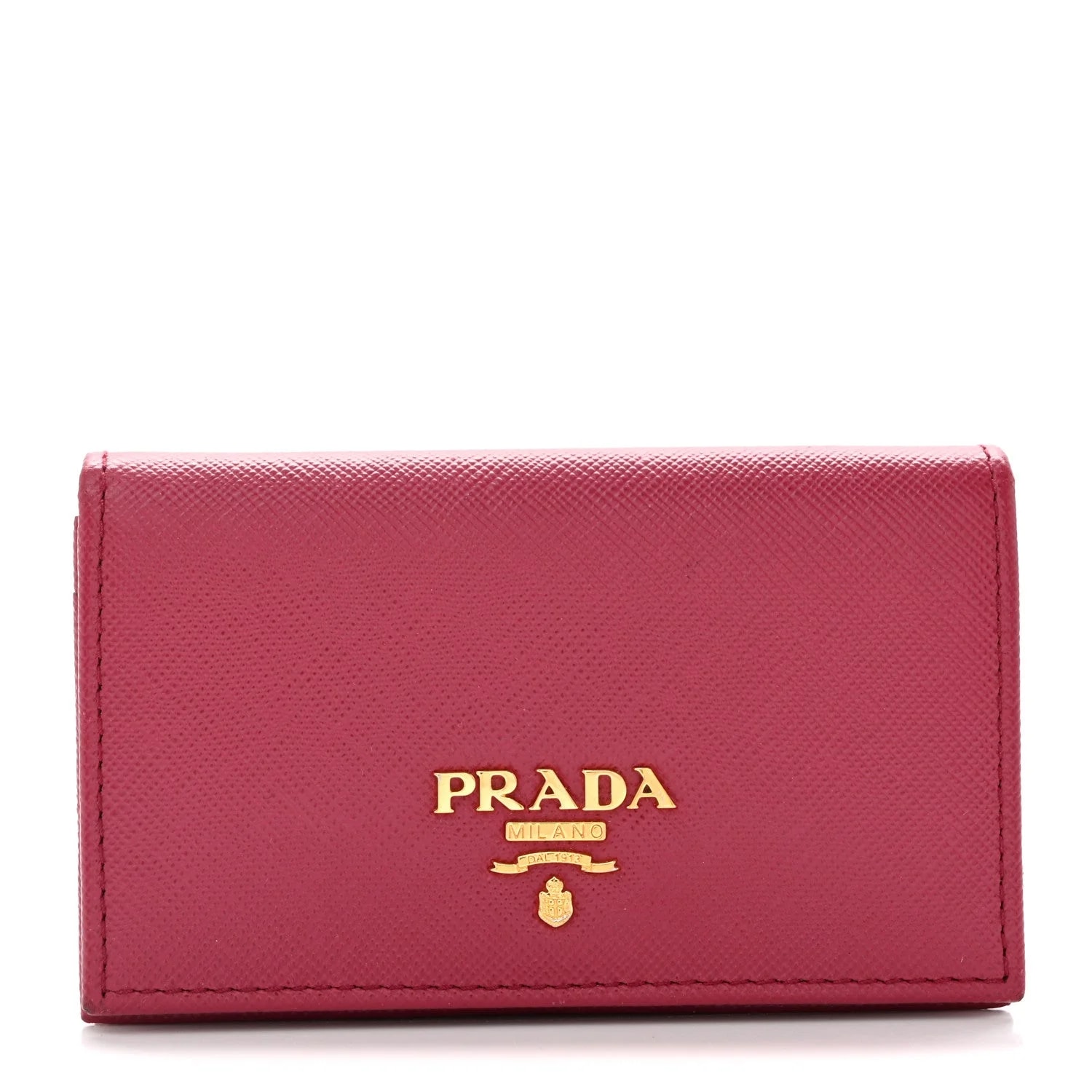 Prada — Metal Bi-Fold Card Holder Wallet Peonia — Accessory — resale