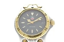 【EXC+5】TAG Heuer SEL S95.213-1 Black Dial Gold Silver Japan 4