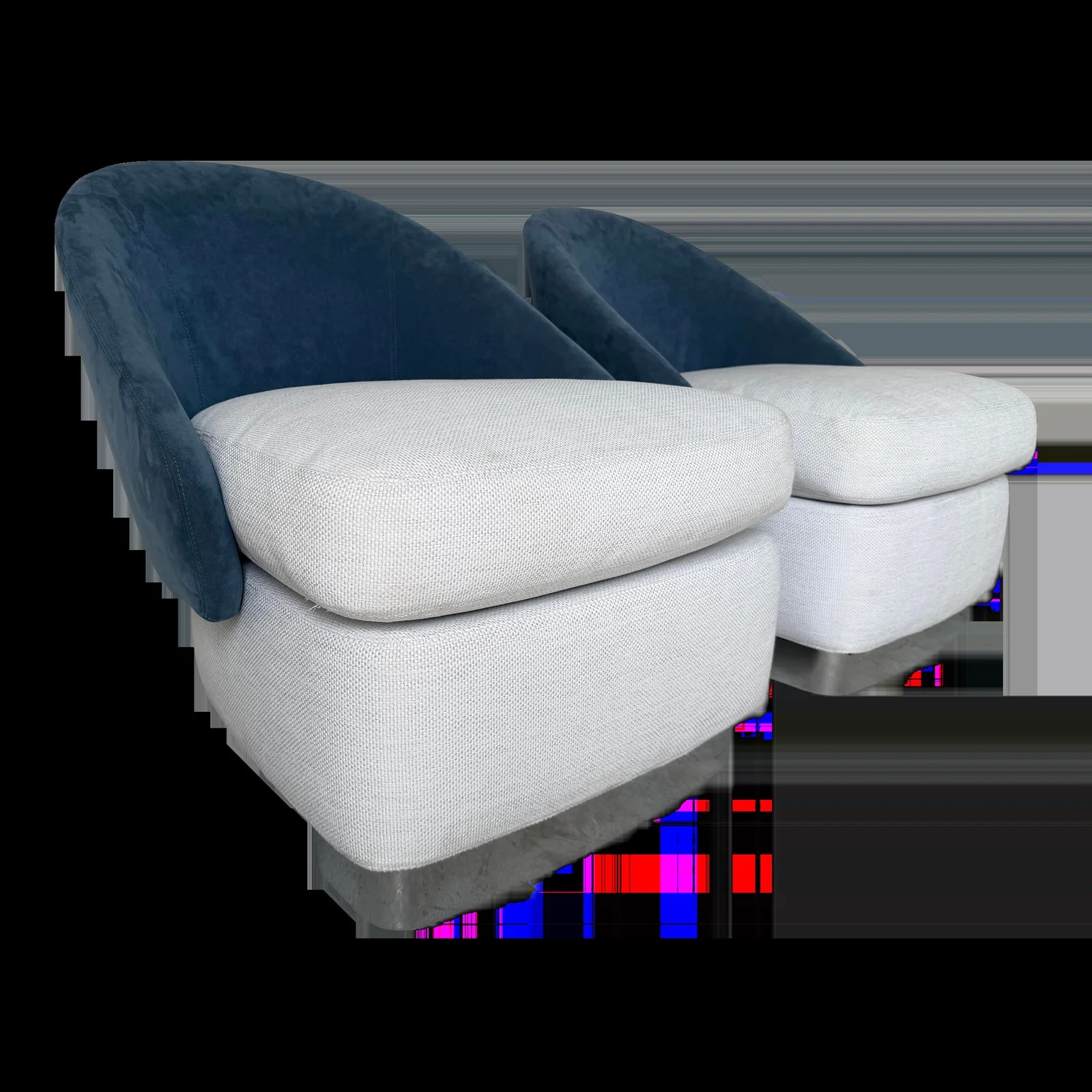 Minotti — Pair of Minotti Lawson Lounge Armchairs By Rodolfo Dordoni, Italy — Furniture — resale
