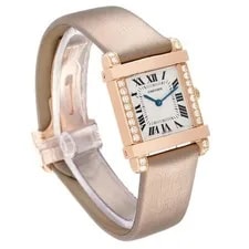 Cartier Tank Chinoise Rose Gold Silver Dial Diamond WE300131 3