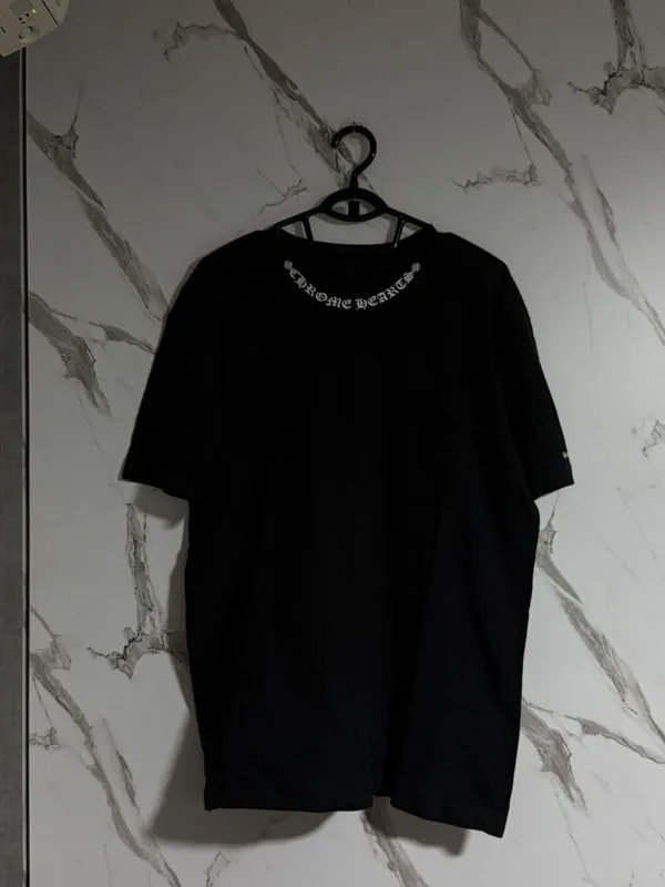 Chrome Hearts — Hearts Neck Logo Tee/ T Shirt — streetwear — resale