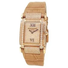 Patek Philippe — Patek Philippe Twenty-4 18k Rose Gold Quartz Diamond Pave 4910R-001 — Watch — resale