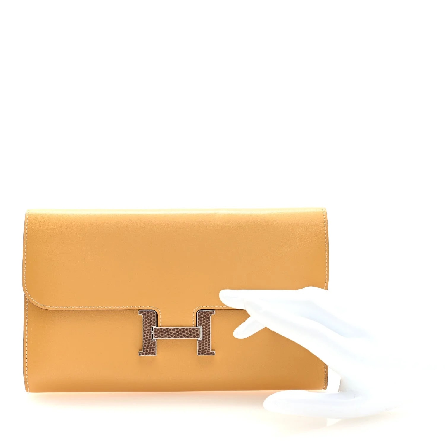 Tadelakt Constance Long Wallet Sable Cecil 2