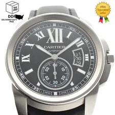 Cartier — Cartier Calibre de W7100041 3389 Auto Black Dial — Watch — resale