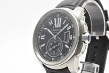 Cartier Calibre de W7100041 3389 Auto Black Dial 4