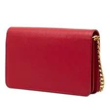 Prada Triangle Logo Plate Chain Wallet Letter 2