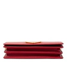 Prada Triangle Logo Plate Chain Wallet Letter 3
