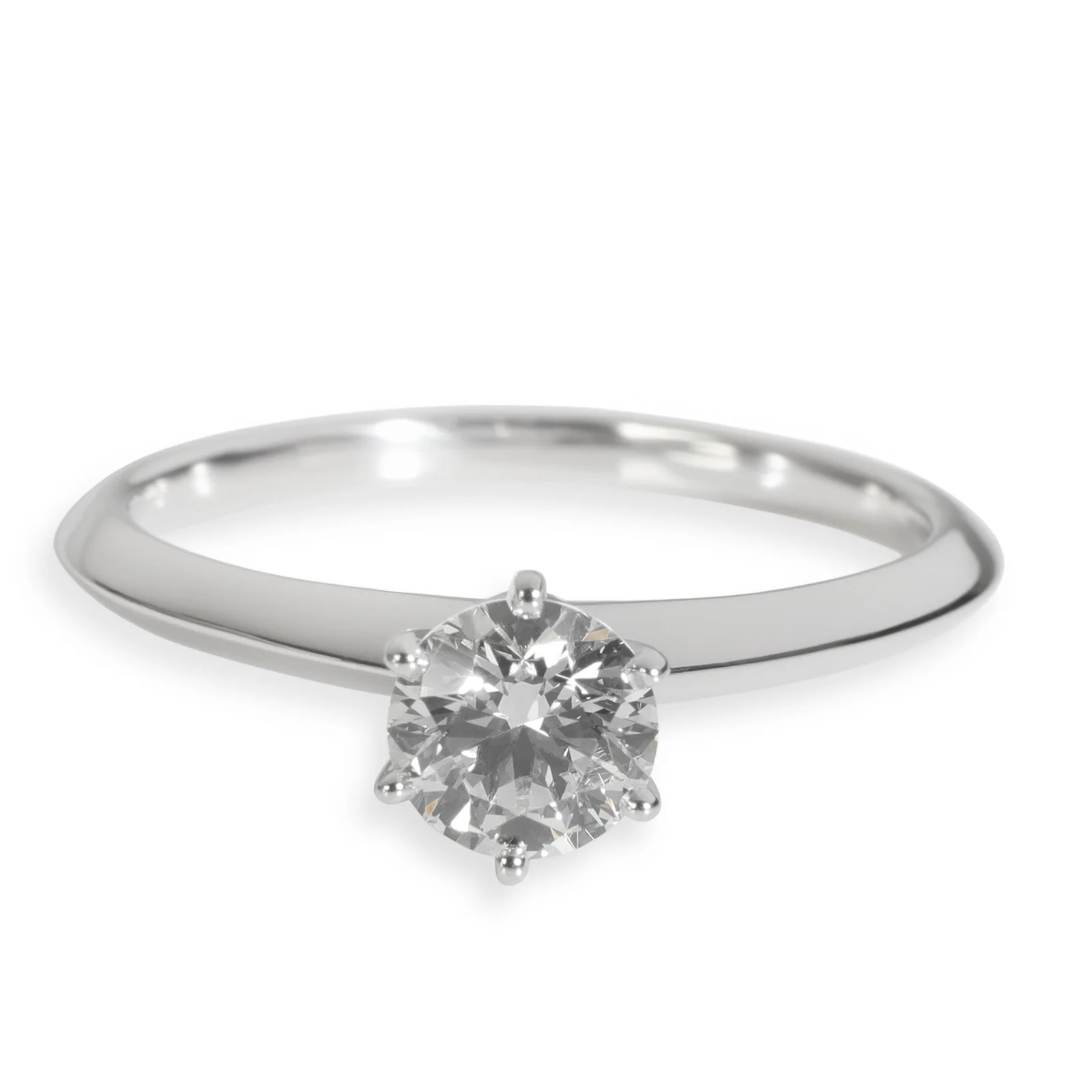 Tiffany & Co. — Tiffany & Co. 0.76 Ct Round Brilliant Engagement Ring 950 — Accessory — resale
