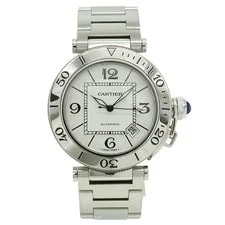 Pre-Owned Cartier — Cartier Pasha Seatimer Silver Dial AT Automatic — Watch — resale