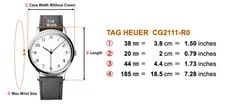 Near * TAG Heuer CG2111-R0 Link 200m Blue Dial Silver Automatic 2