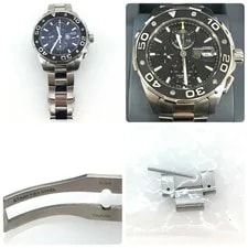 TAG Heuer Aquaracer Chronograph Silver Black S Automatic 500M 4